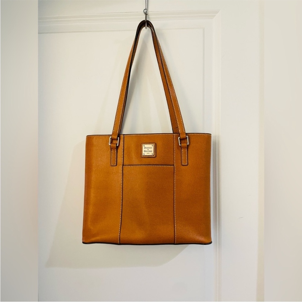 DOONEY & BOURKE COGNAC LEATHER LEXINGTON SHOPPER BAG - Picture 7 of 16
